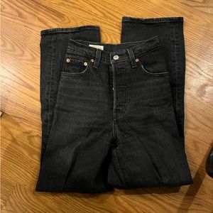 SUPER RARE XXS sized Levi’s ribcage straight jeans